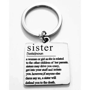 To My Sister Definition Hot Keychain